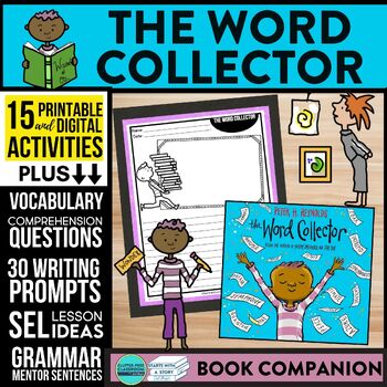 Preview of THE WORD COLLECTOR activities READING COMPREHENSION - Book Companion read aloud