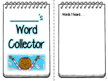 Preview of The Word Collector Student Notebook