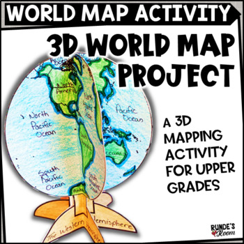 Preview of Mapping Activity World Map Project
