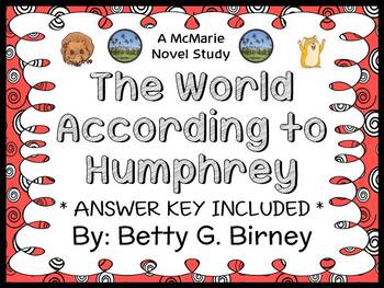 Preview of The World According to Humphrey (Betty G. Birney) Novel Study / Comprehension