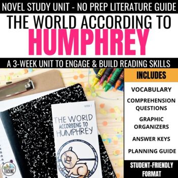 Preview of The World According to Humphrey Novel Study Activities 