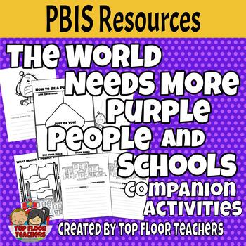 Preview of The World Needs More Purple People and Schools Companion Activities