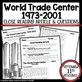 World Trade Center Close Reading Article & Question Set: P