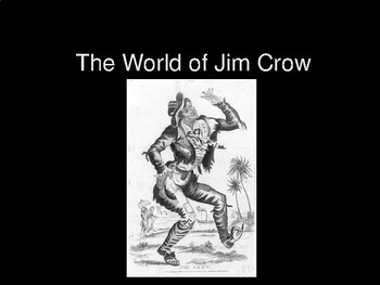 Preview of The World of Jim Crow Laws