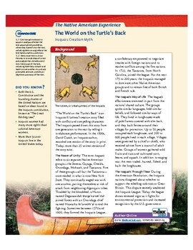 Preview of The World on Turtle Back Reading PDF