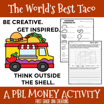 Preview of The World's Best Taco | Project Based Learning Math | Money