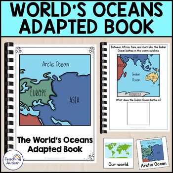 Preview of The World's Oceans Adapted Book | Adapted Books for Special Education