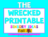 The Wrecked Printable! Sensory Lessons for FALL (Speaking 