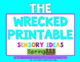 The Wrecked Printable! Sensory Lessons for SPRING (Speakin