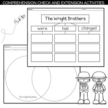 The Wright Brothers Reading Passage and Activities by Education to the Core