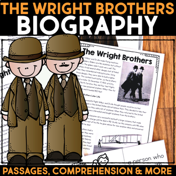 Preview of The Wright Brothers Biography Research, Reading Passage, Graphic Organizer