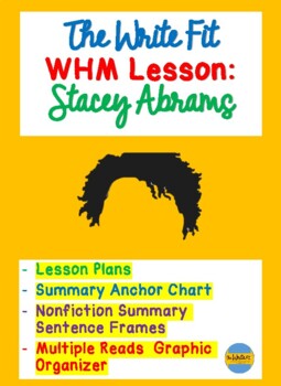 Preview of The Write Fit WHM Lesson Stacey Abrams