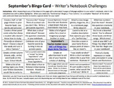 The BEST Writer's Notebook Resource File: Bingo Cards, SWT