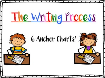Preview of The Writing Process: 6 Anchor Charts!
