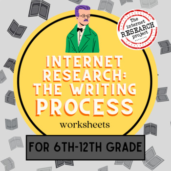 Preview of The Writing Process Internet Research Worksheets for Middle and High School