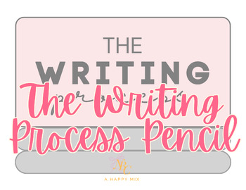 Preview of The Writing Process Pencil Wall Poster/Resource