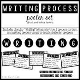 Writing Process Posters {Black and White}