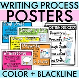 The Writing Process Posters (Color or Black/White)