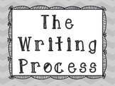 The Writing Process Posters with Chevron Backgrounds