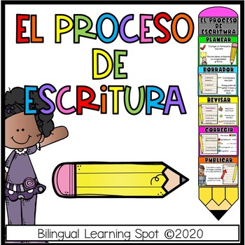 Preview of El Proceso de Escritura | The Writing Process in Spanish