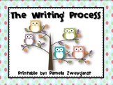 The Writing Process poster pack- Owls