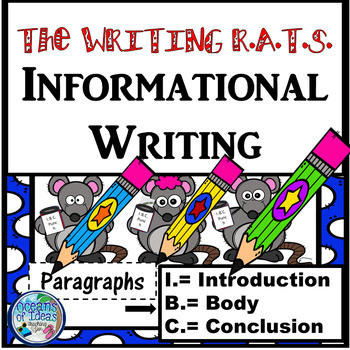 Preview of The Writing R.A.T.S. Get Creative: Informational  Differentiated Writing Center