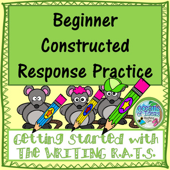 Preview of The Writing R.A.T.S. for Beginners (Constructed Response Answers)