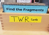 The Writing Revolution: Task Cards Set 1, Find the Fragments