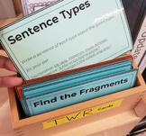 The Writing Revolution: Task Cards Set 3, Four Sentence Types