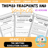 TWR® Themed Fragments & Sentences | Grade 1 & 2 | year lon