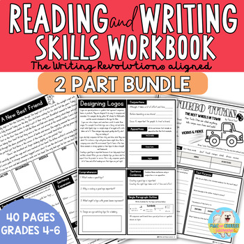 Preview of The Writing Revolution®  Workbook w/ Reading Passages | 2 PART BUNDLE