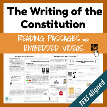 Preview of The Writing of the Constitution | 7 Principles - Digital+Print Reading Passages