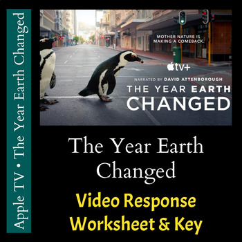 Preview of The Year Earth Changed (2021) - Worksheet & Key - PDF & Easel
