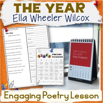 Preview of New Years Poem Lesson - The Year by Ella Wheeler Wilcox Poetry Reading 