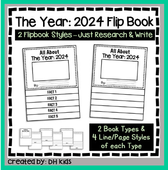 Preview of The Year in Review, 2024 Report, Current Events Flip Book, New Year Activity
