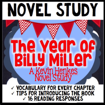 Preview of The Year of Billy Miller by Kevin Henkes- Novel Study