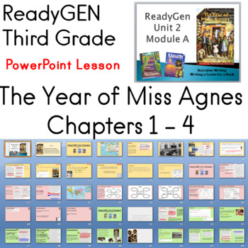 Preview of The Year of Miss Agnes ReadyGEN Third Grade Chapters 1 - 4