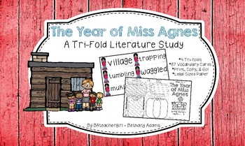 Preview of The Year of Miss Agnes Tri-fold Literature Study