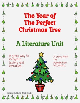 Preview of The Year of the Perfect Christmas Tree Literature Unit