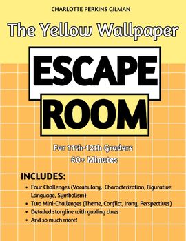 Preview of The Yellow Wallpaper— Escape Room