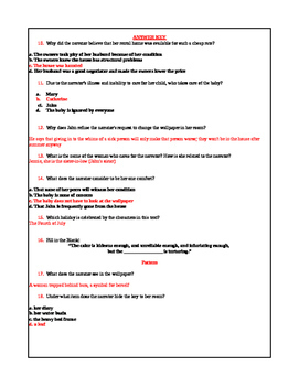 Main Questions In The Yellow Wallpaper  Free Essay Example  1501 Words   PapersOwlcom