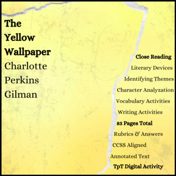 Preview of The Yellow Wallpaper Short Story Close Reading