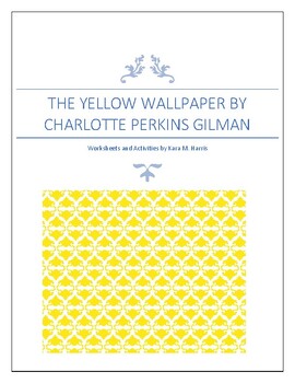 Preview of The Yellow Wallpaper Worksheets and Activities