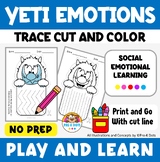 The Yeti | Trace and Cut Winter Activity| SEL for Preschoo
