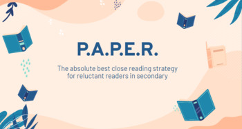 Preview of The absolute best reading strategy for reluctant readers in secondary