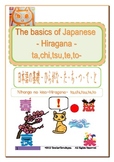 The basics of Japanese -Hiragana- ta,chi,tsu,te,to
