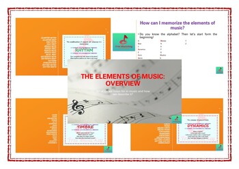 Preview of The elements of Music: Overview