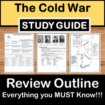 Preview of Cold War Review - US History Study Guide - STAAR Test Prep EOC