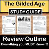 Gilded Age Study Guide - US History Review - STAAR Test Prep EOC