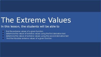 Preview of The extreme values